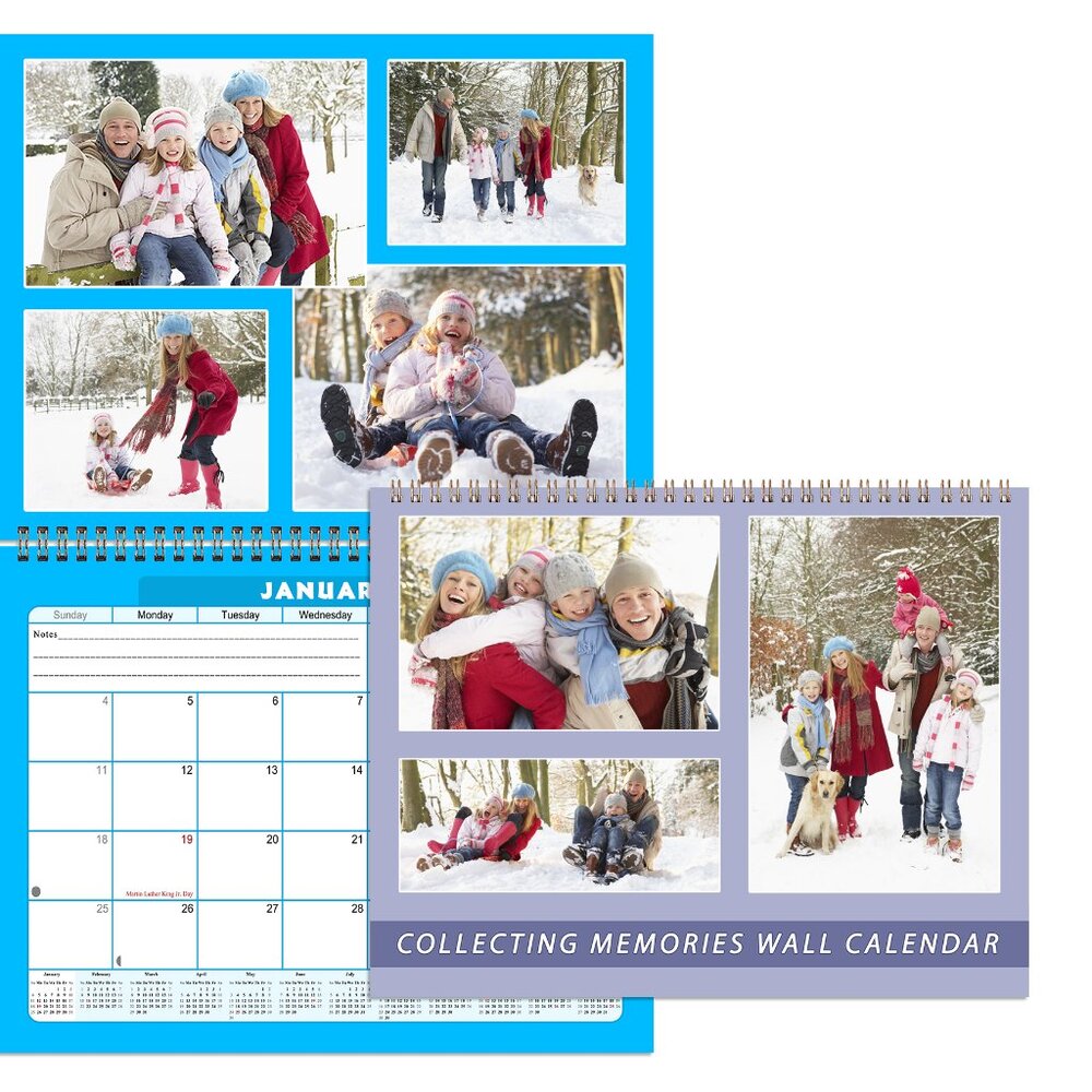 2027 Scrapbook Wall Calendar Spiral-bound - 12 Months Desktop #05